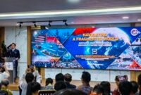 Menteri Koordinator Bidang Infrastruktur dan Pembangunan Kewilayahan Republik Indonesia (RI) Agus Harimurti Yudhoyono (AHY) menyampaikan pidato utama bertajuk