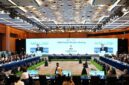 Foto yang diabadikan pada 20 Oktober 2026 ini memperlihatkan suasana dalam Pertemuan Menteri Keuangan Kerja Sama Ekonomi Asia-Pasifik (APEC) di Hong Kong, Tiongkok sSelatan. (Xinhua)
