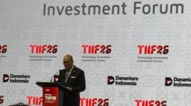 
CEO Danantara Rosan Perkasa Roeslani mengungkapkan hasil kunjungan kerja ke Tiongkok, usai menghadiri pembukaan Danantara Technology Innovation Investment Forum (DTIIF) 2026 di Jakarta pada 26 Oktober 2026. (Xinhua)