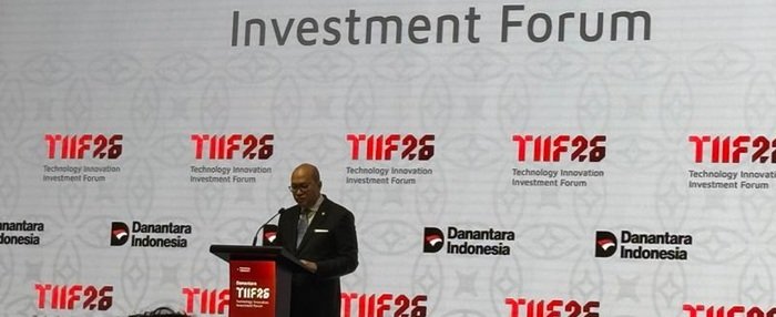 
CEO Danantara Rosan Perkasa Roeslani mengungkapkan hasil kunjungan kerja ke Tiongkok, usai menghadiri pembukaan Danantara Technology Innovation Investment Forum (DTIIF) 2026 di Jakarta pada 26 Oktober 2026. (Xinhua)