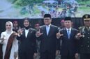 Wakil Gubernur Lampung Jihan Nurlela, Ketua DPRD Lampung bersama Sekretaris Daerah Provinsi Lampung Marindo Kurniawan , serta sejumlah kepala organisasi perangkat daerah (OPD) menghadiri Upacara Parade Peringatan Hari Ulang Tahun (HUT) ke-81 TNI Tahun 2026 [PL]