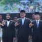 Wakil Gubernur Lampung Jihan Nurlela, Ketua DPRD Lampung bersama Sekretaris Daerah Provinsi Lampung Marindo Kurniawan , serta sejumlah kepala organisasi perangkat daerah (OPD) menghadiri Upacara Parade Peringatan Hari Ulang Tahun (HUT) ke-81 TNI Tahun 2026 [PL]