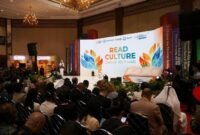 Foto yang diabadikan pada 30 September 2026 ini memperlihatkan upacara pembukaan Indonesia International Book Fair 2026 di Jakarta. (Xinhua)