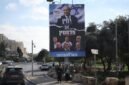 Foto yang diabadikan pada 19 Oktober 2026 ini memperlihatkan papan reklame berisi kampanye Partai Likud yang dipimpin Perdana Menteri Israel Benjamin Netanyahu di Yerusalem. (Xinhua)