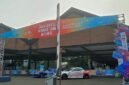 Foto yang diabadikan pada 16 Oktober 2026 ini menunjukkan tampilan depan venue ajang Jakarta Game On 2026 di The Brick Hall, Fatmawati City Center, Jakarta Selatan. (Xinhua)
