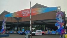 Foto yang diabadikan pada 16 Oktober 2026 ini menunjukkan tampilan depan venue ajang Jakarta Game On 2026 di The Brick Hall, Fatmawati City Center, Jakarta Selatan. (Xinhua)
